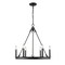 Z-Lite Barclay 6 Light Chandelier, Matte Black 482R-6MB - alternate 4